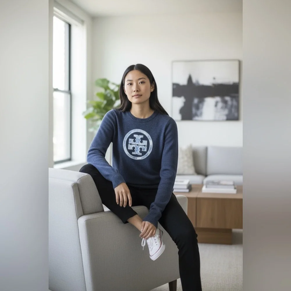 Tory Burch Logo Sweater for Women